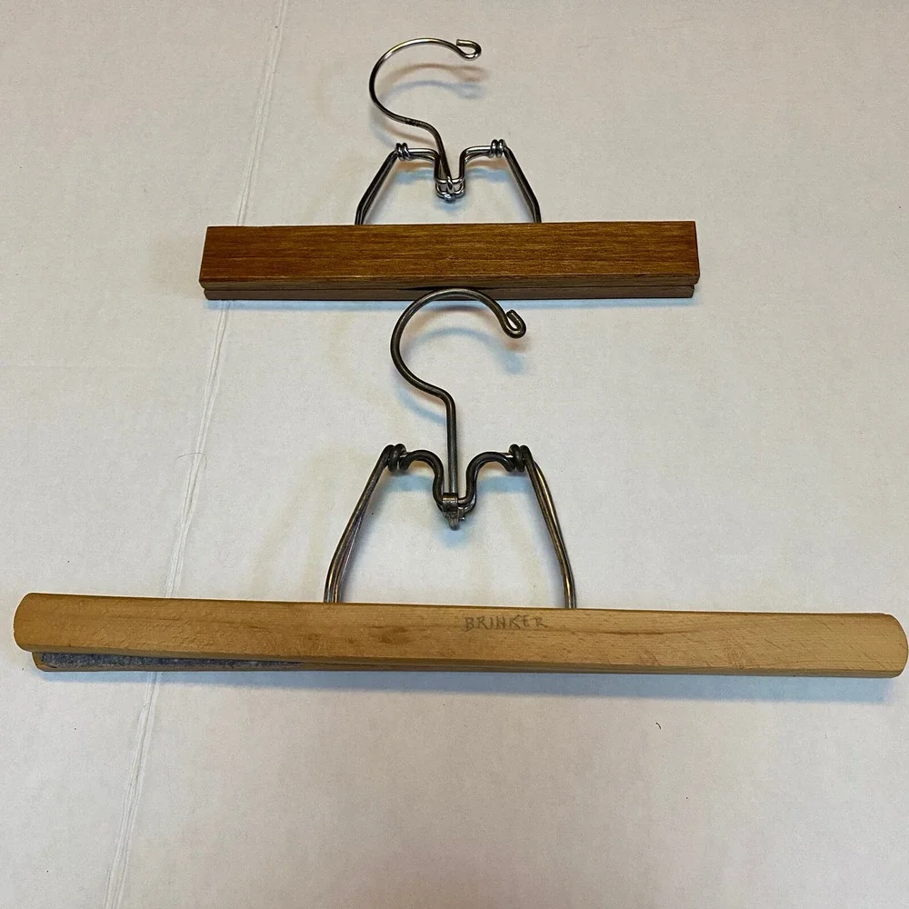 Vintage Skirt Slacks Pants Wooden Metal Swing Hook Hangers Mixed Lot of 11